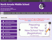 Tablet Screenshot of northarvada.org